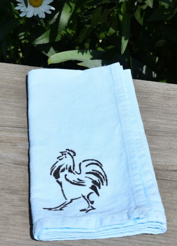 Photo of Hand stenciled napkins, set of 6