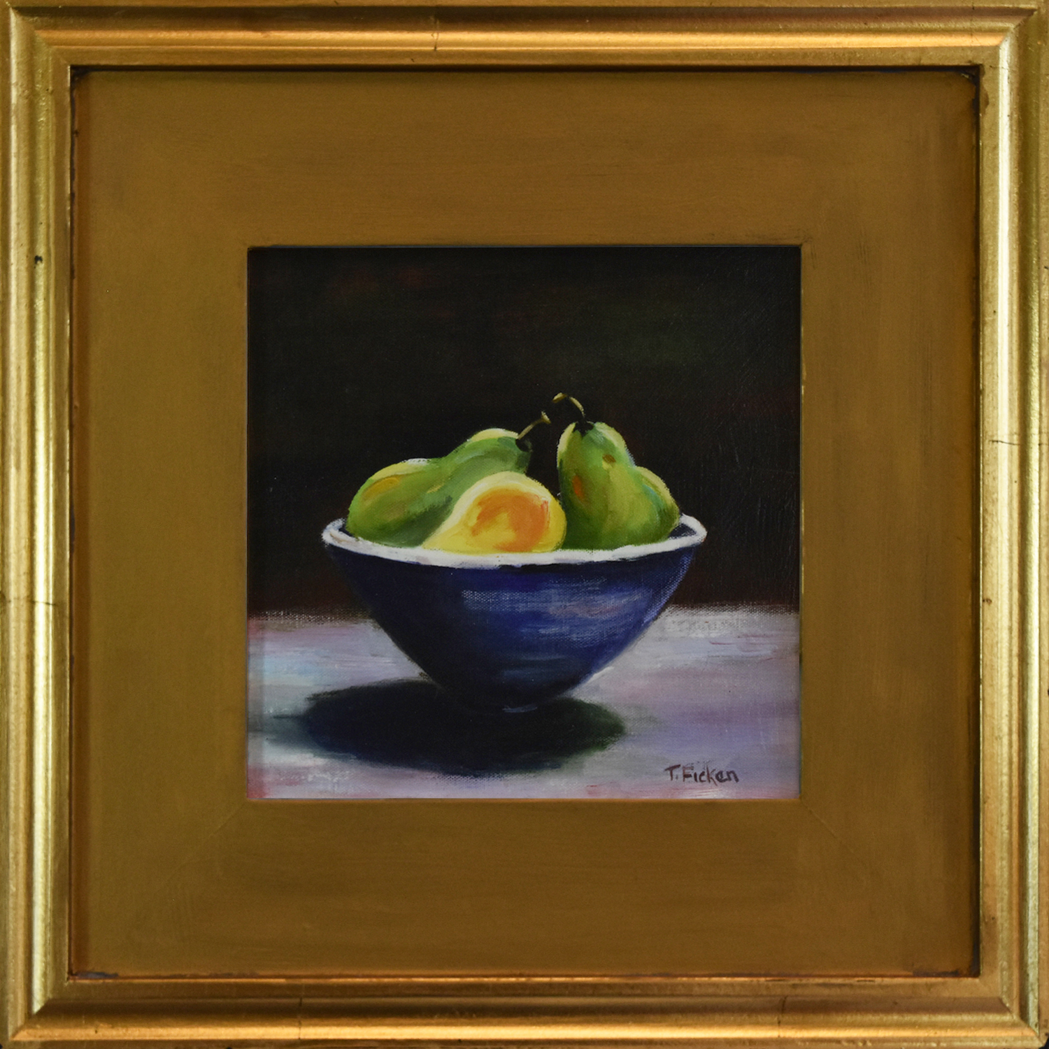Photo of Pears in Blue Bowl